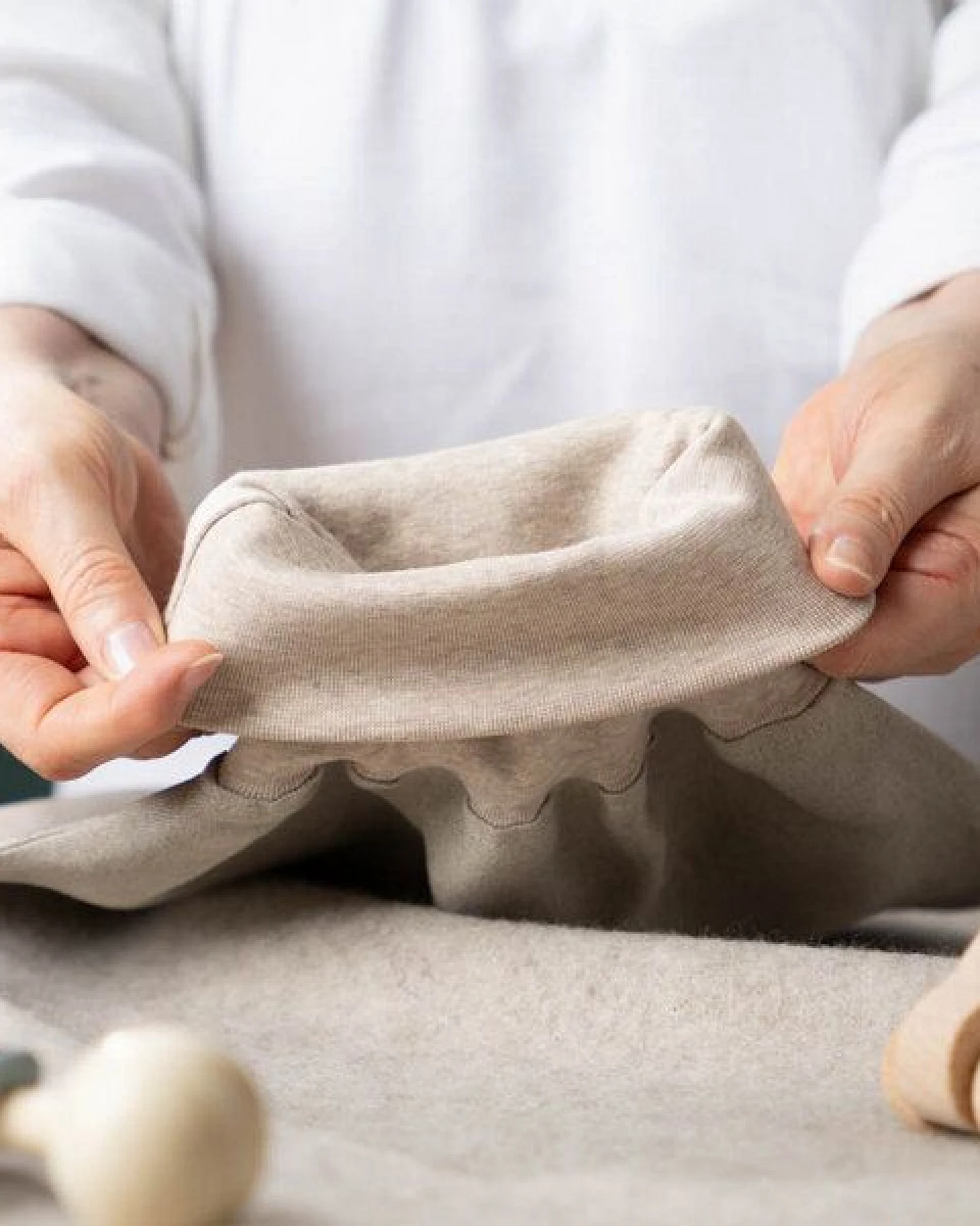 nahtur-design Strampelsack aus 100% Bio-Leinen – Ansicht 3