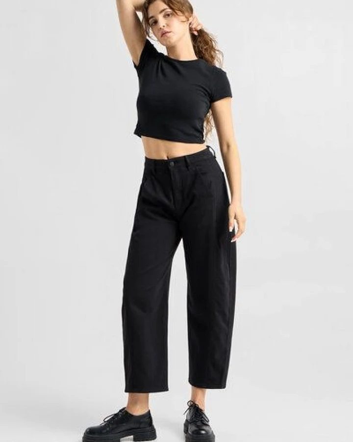 Produktseite: Damen Jeans MOONDUST Barrel Leg Soft Denim DAWN Bio-Baumwolle
