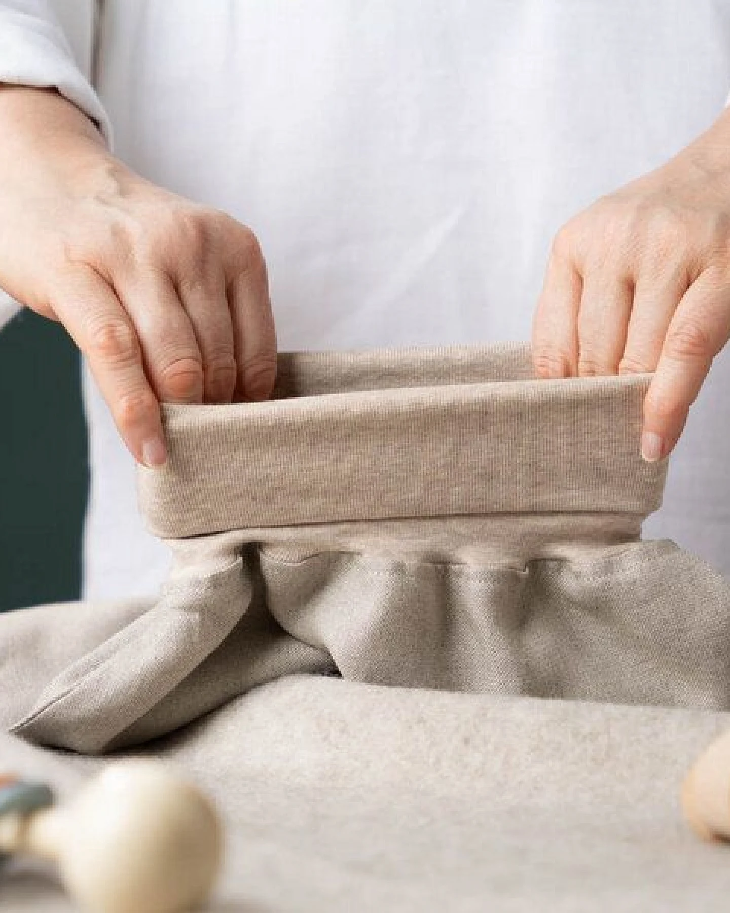 nahtur-design Strampelsack aus 100% Bio-Leinen – Ansicht 2