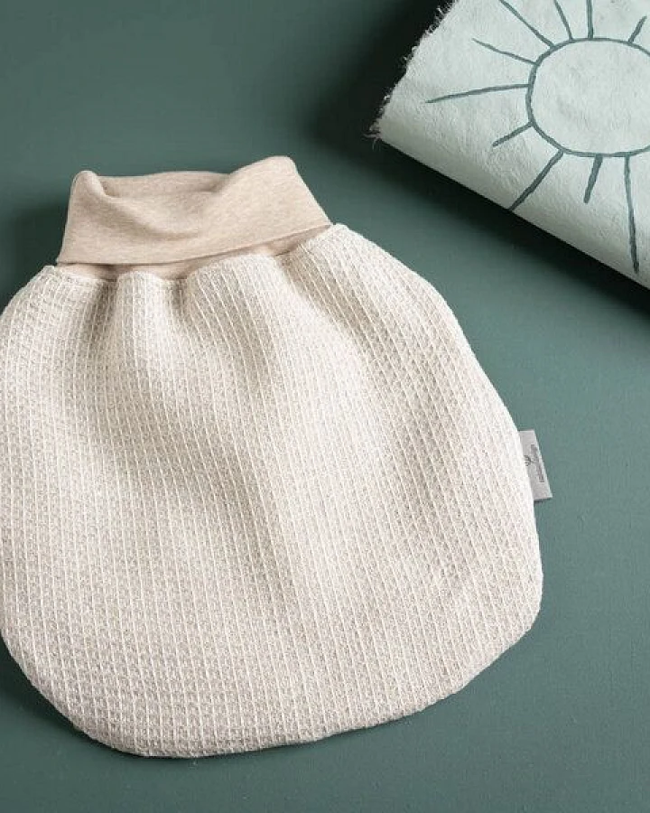 nahtur-design Strampelsack aus 100% Leinen-Waffelpiqué