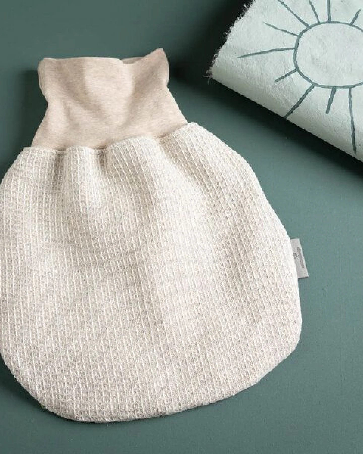 nahtur-design Strampelsack aus 100% Leinen-Waffelpiqué – Ansicht 2