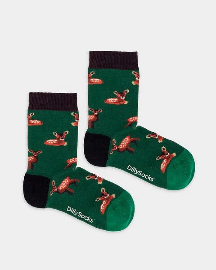 DillySocks Kindersocken Lil Bambi aus Biobaumwoll-Mix