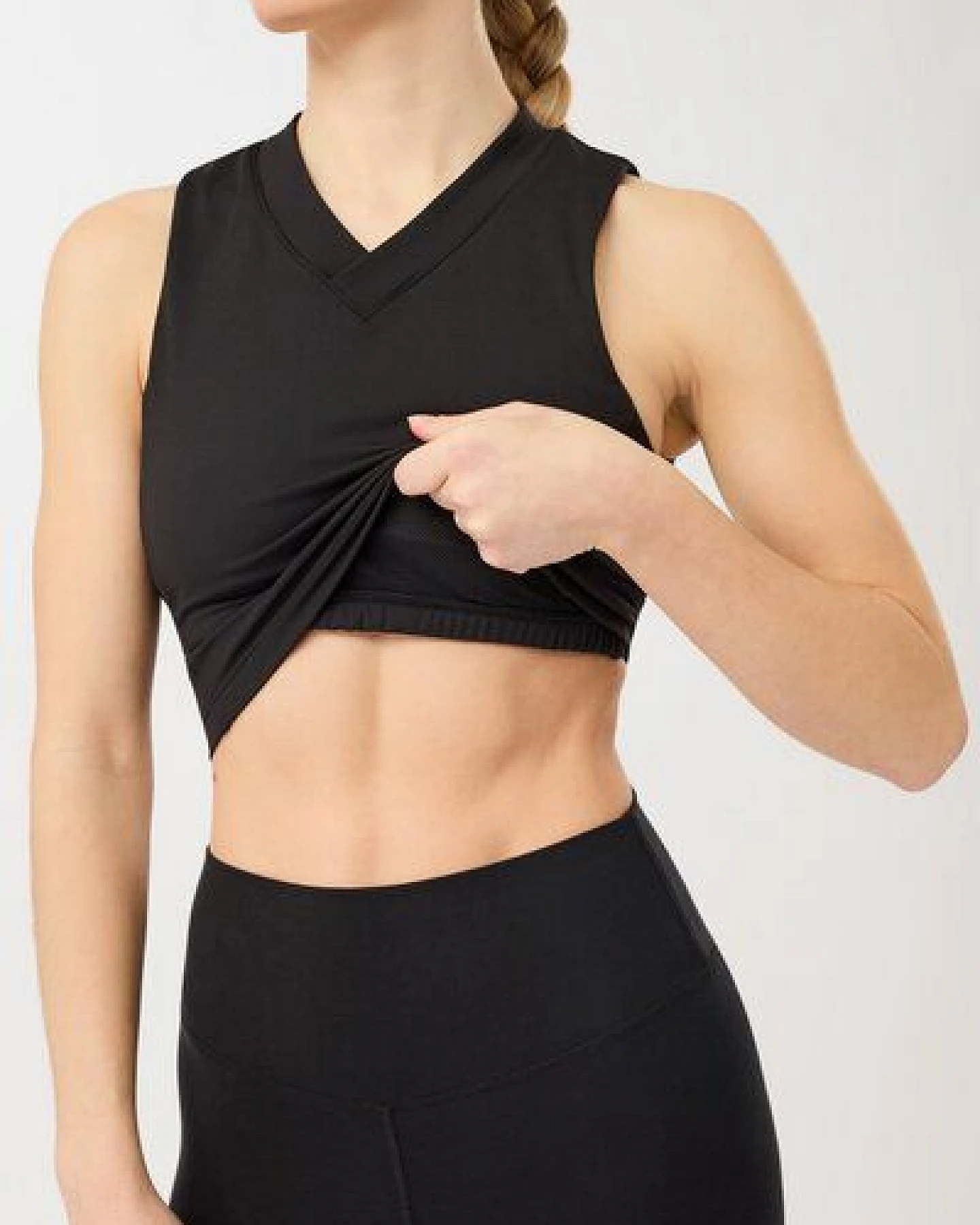 Mandala Cropped V-Neck – Ansicht 4
