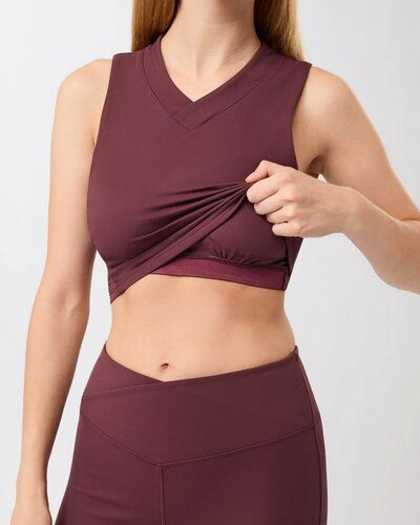 Mandala Cropped V-Neck – Ansicht 4