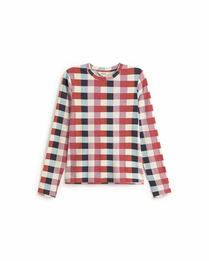 thinking mu Brisa Longsleeve mit Cheshire Checks