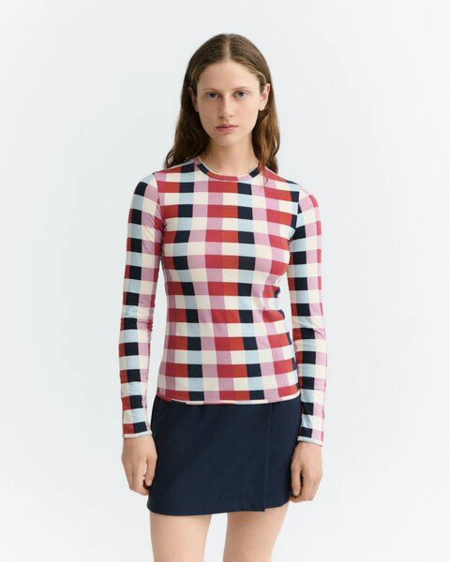 thinking mu Brisa Longsleeve mit Cheshire Checks – Ansicht 2