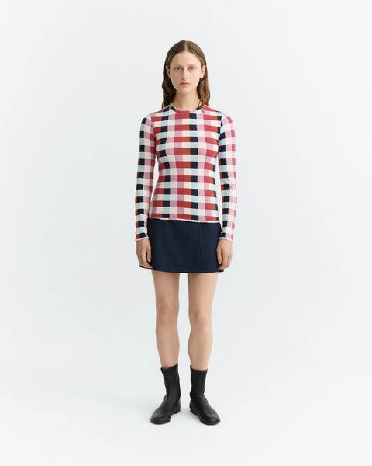 thinking mu Brisa Longsleeve mit Cheshire Checks – Ansicht 3