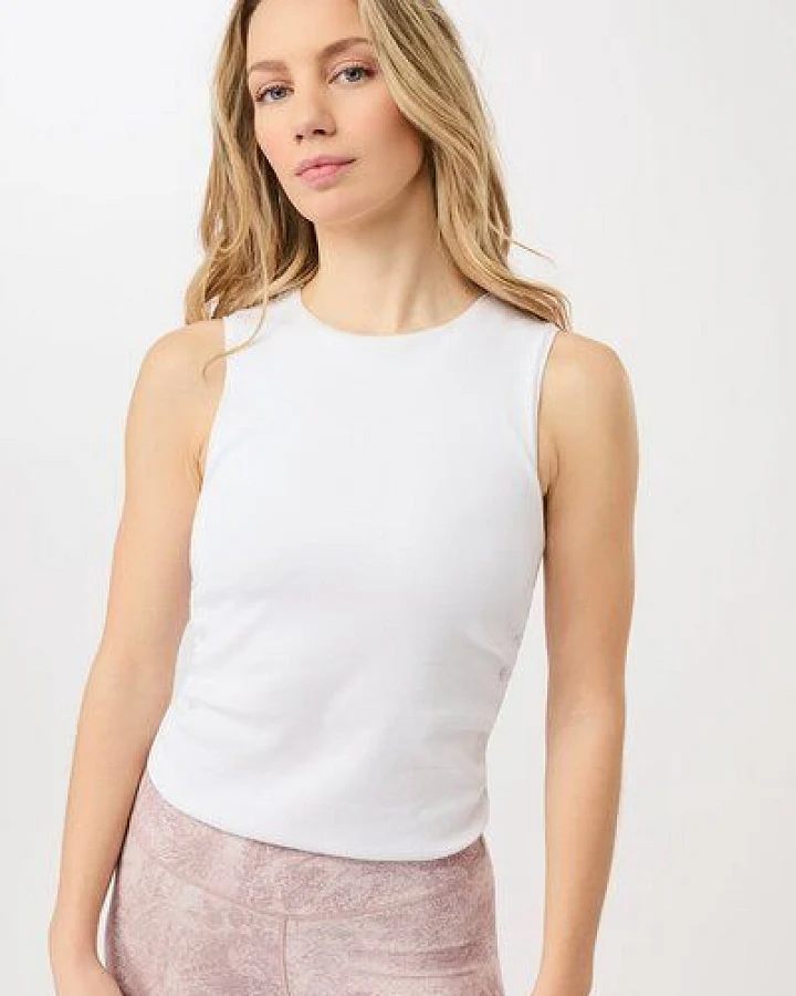 Produktseite: Mandala Side Ruffled Rib Top