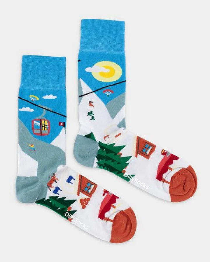 DillySocks Socken Alpine Adventure aus Biobaumwoll-Mix
