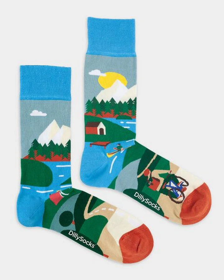 DillySocks Socken Mountain Escape aus Biobaumwoll-Mix