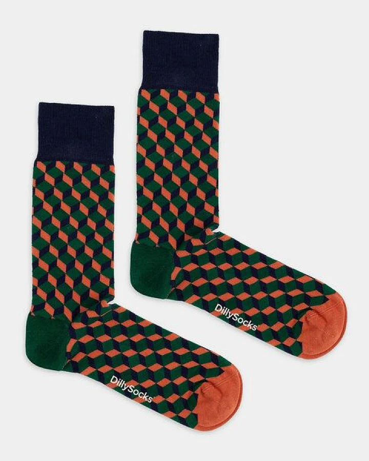 DillySocks Socken Urban Dice aus Biobaumwoll-Mix