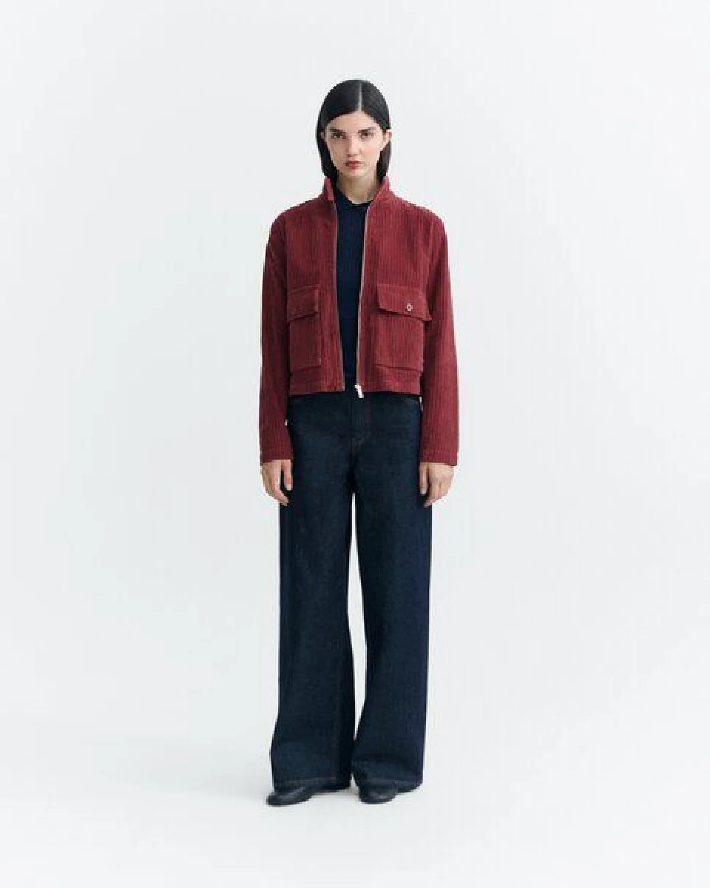 thinking mu Delia-Breitcord-jacke mit Reißverschluss – Ansicht 2