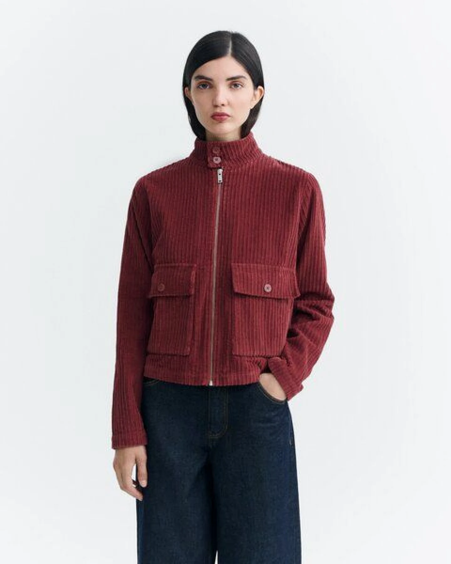 thinking mu Delia-Breitcord-jacke mit Reißverschluss – Ansicht 4