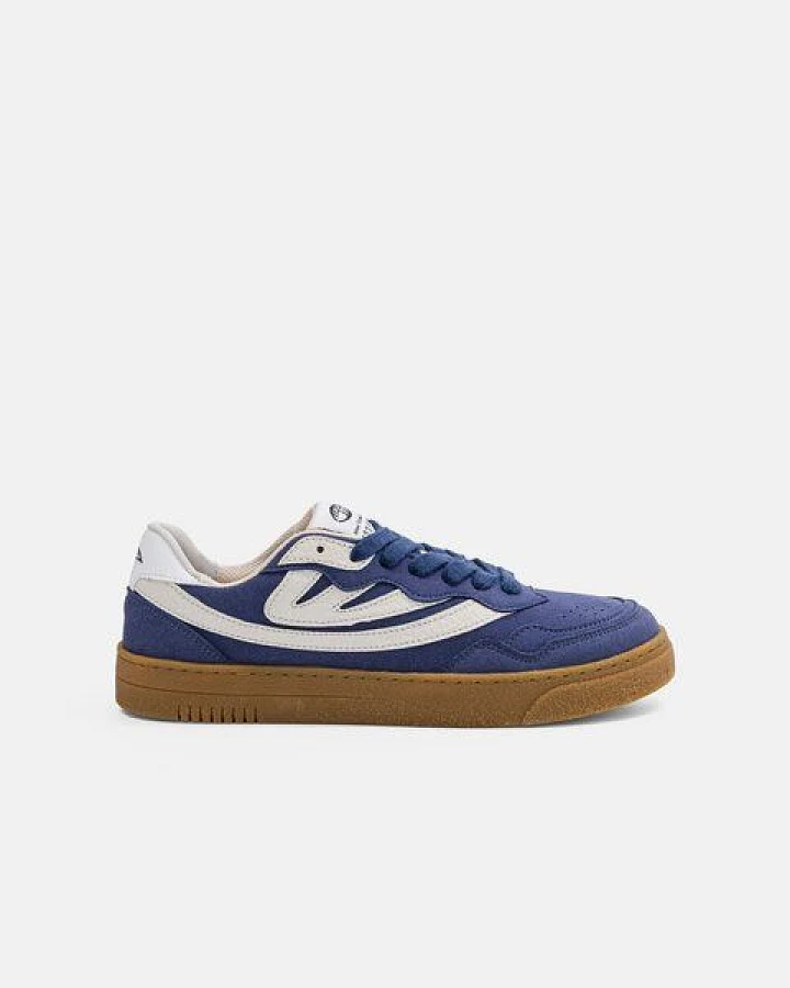 MoEa Sneakers Veyron Low - Blue & Cream - Mushroom