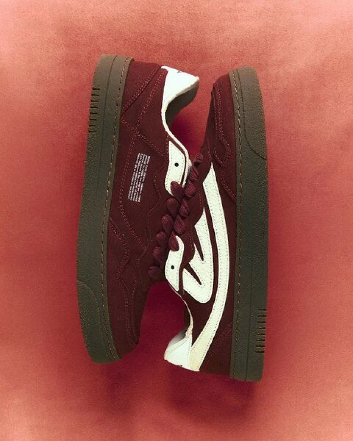MoEa Sneakers Veyron Low - Wine & Cream - Mushroom