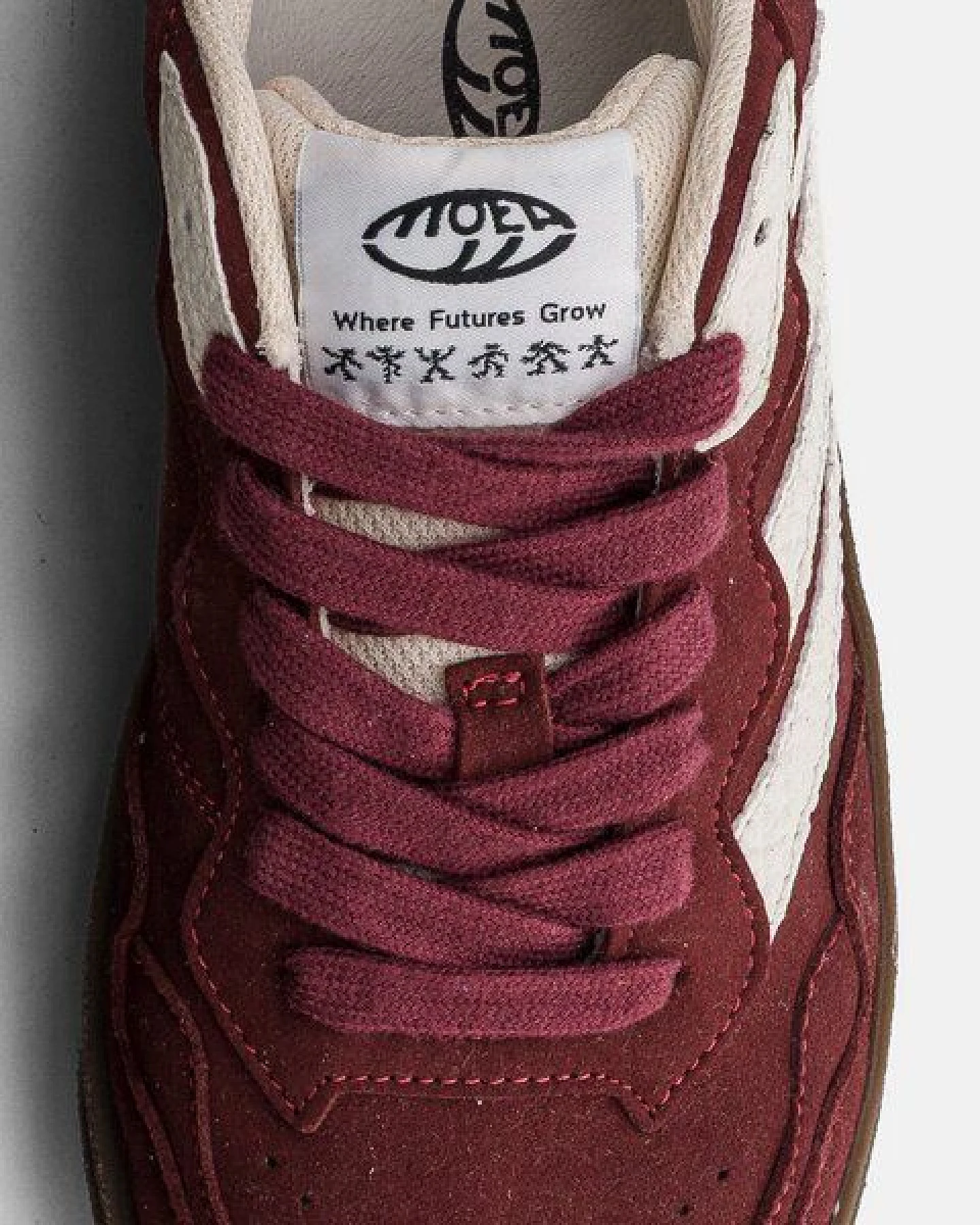MoEa Sneakers Veyron Low - Wine & Cream - Mushroom – Ansicht 4