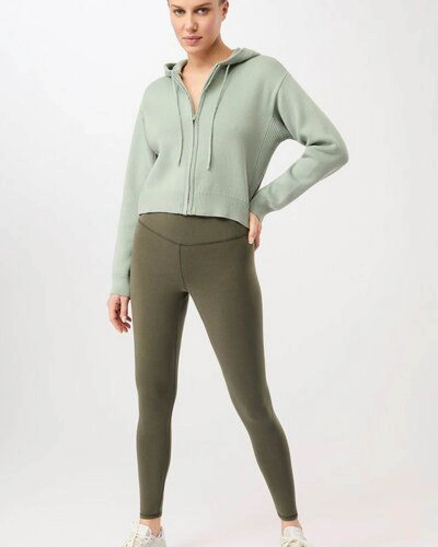 Mandala Knitted Hoodie Jacket – Ansicht 3