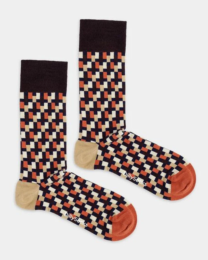 DillySocks Socken Desert Mosaic aus Biobaumwoll-Mix