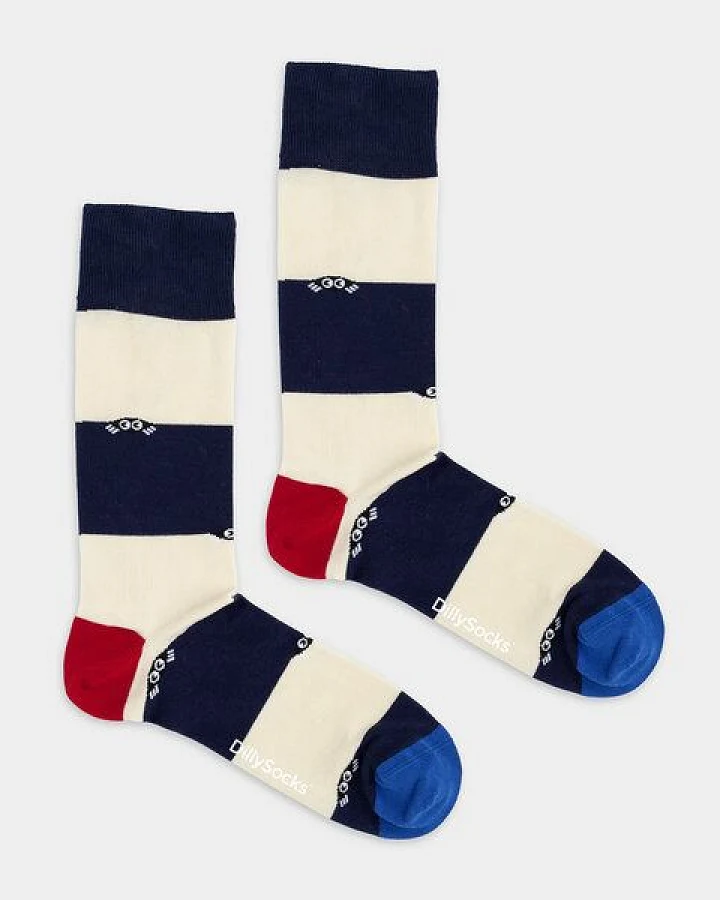 DillySocks Socken Harbor Stripes aus Biobaumwoll-Mix