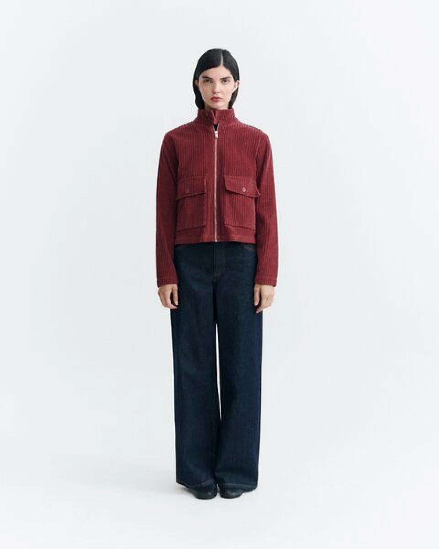 thinking mu Delia-Breitcord-jacke mit Reißverschluss – Ansicht 4