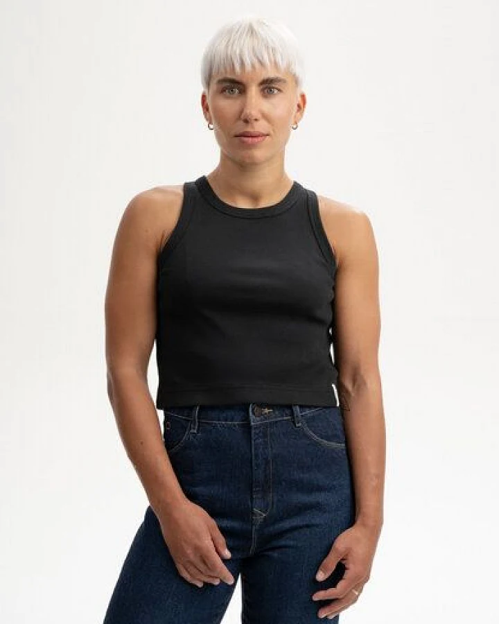 Produktseite: Cropped Ripp Tanktop Style PRISHA