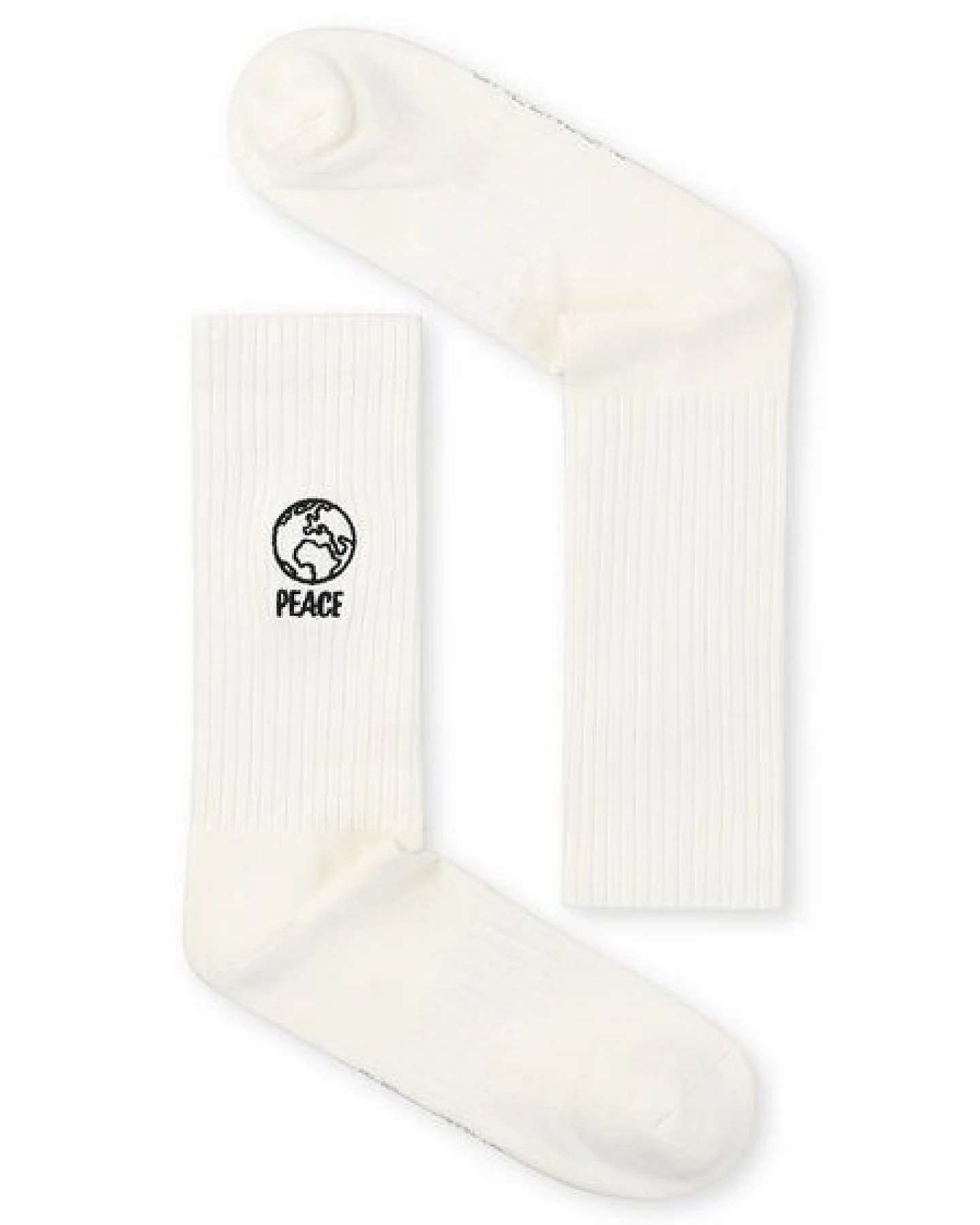 GREENBOMB Peace Tennis Socks - Lässige Socken aus Bio-Baumwoll Mix / hochwertiger Print / Fair & Vegan – Ansicht 3
