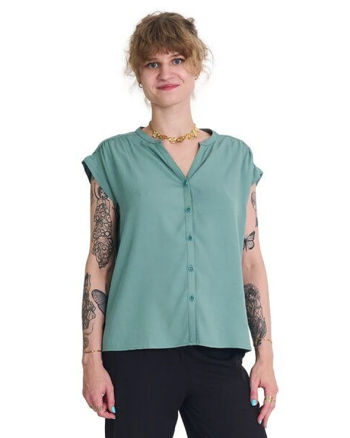 Zerum Kurzarm-Bluse Ines