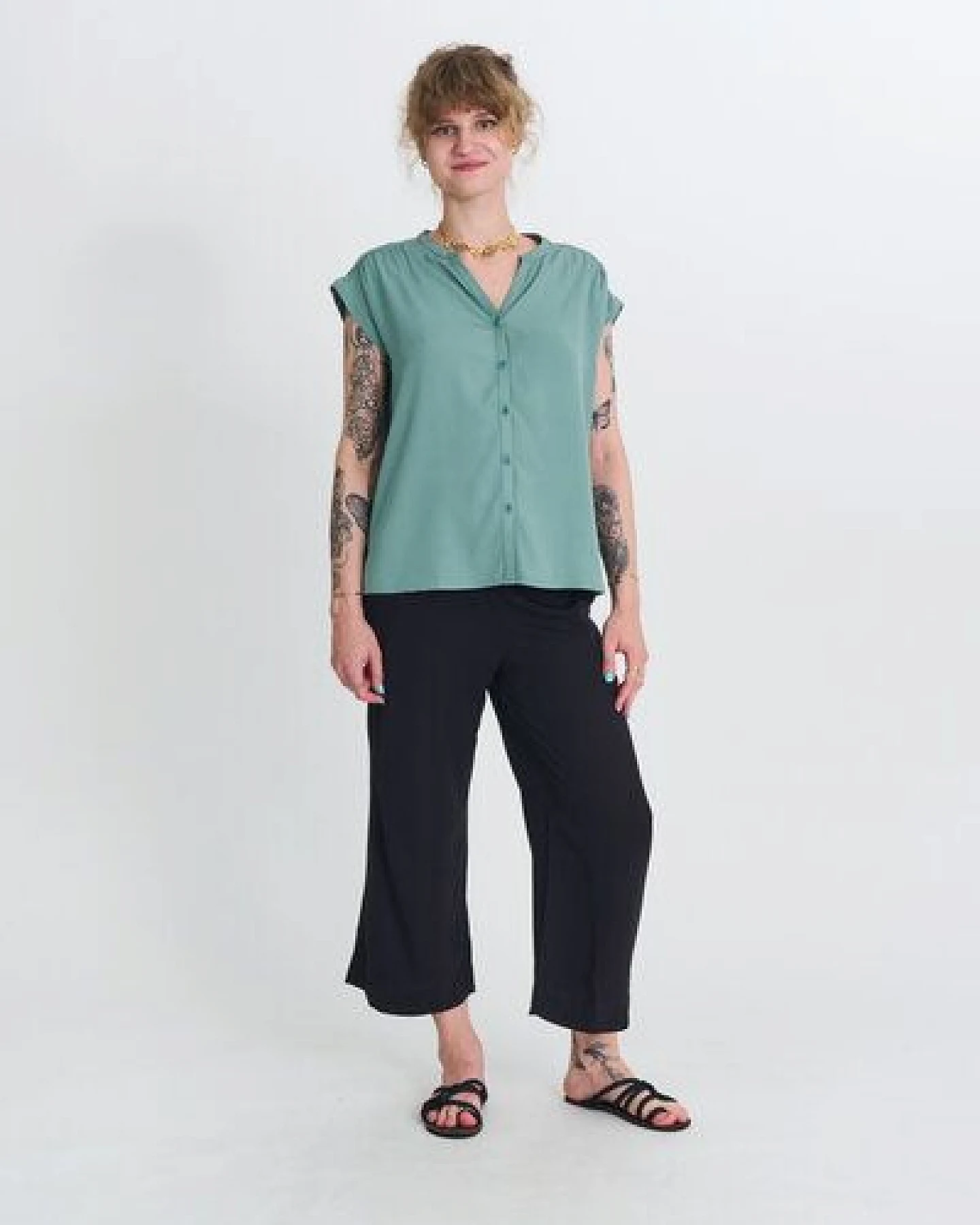Zerum Kurzarm-Bluse Ines – Ansicht 2