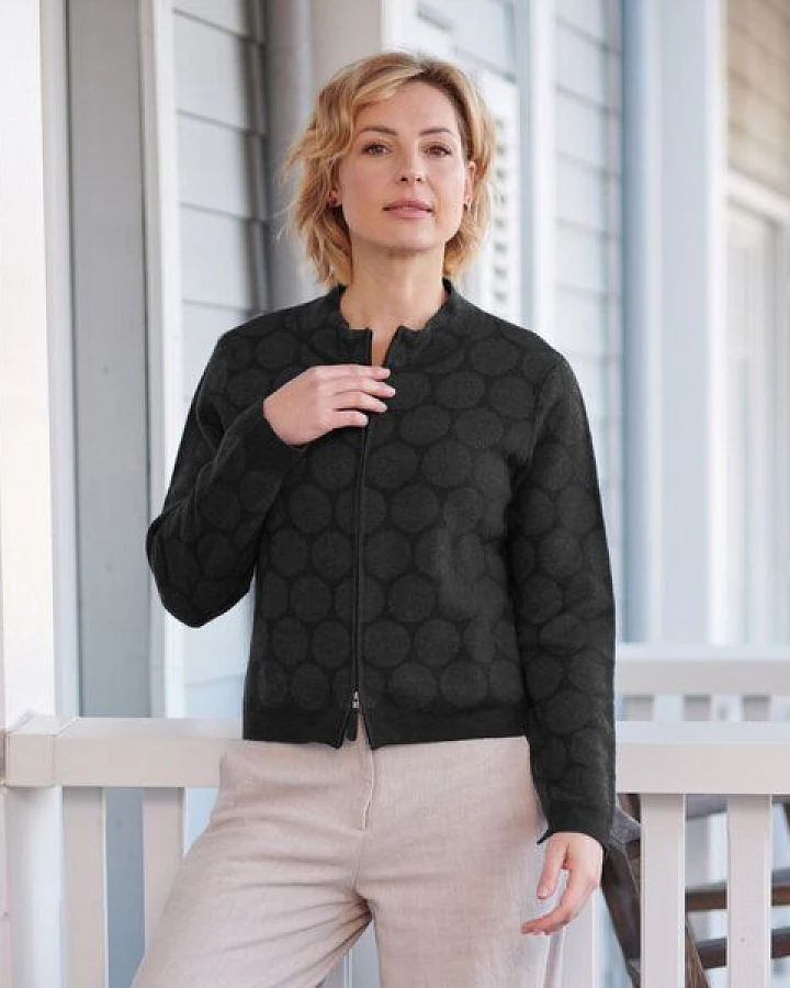 CON_STANT Zipper Strickjacke 100% Merinowolle (kbT)