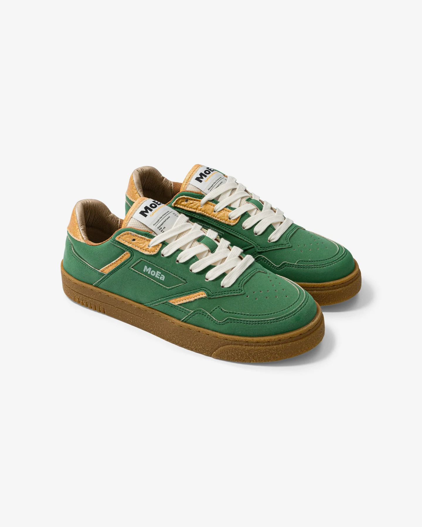 MoEa Herren vegan Sneaker Gen9 Ananas Grün & Gelb – Ansicht 2