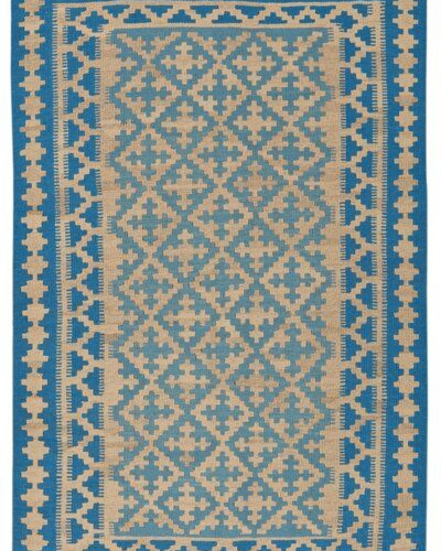Kelim Gashgai Blau „Rugtales“ aus Schurwolle, 120x179 cm – Ansicht 3