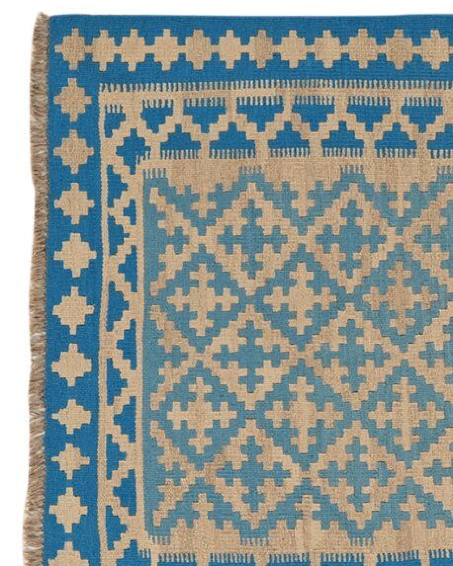 Kelim Gashgai Blau „Rugtales“ aus Schurwolle, 120x179 cm – Ansicht 4