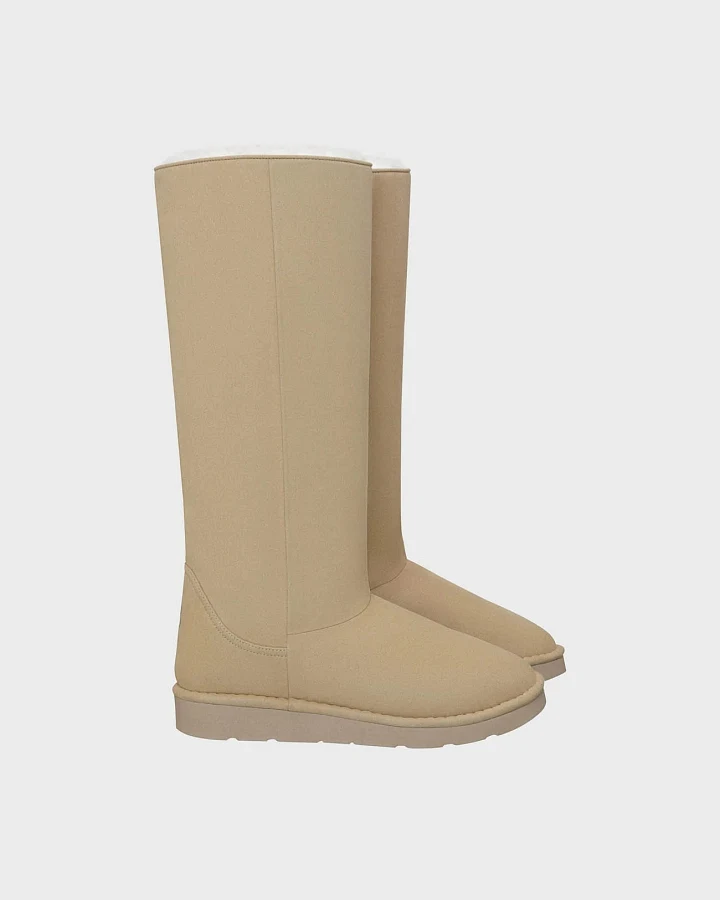The New Orchard Damen vegan Stiefel Classic Long Naturbeige