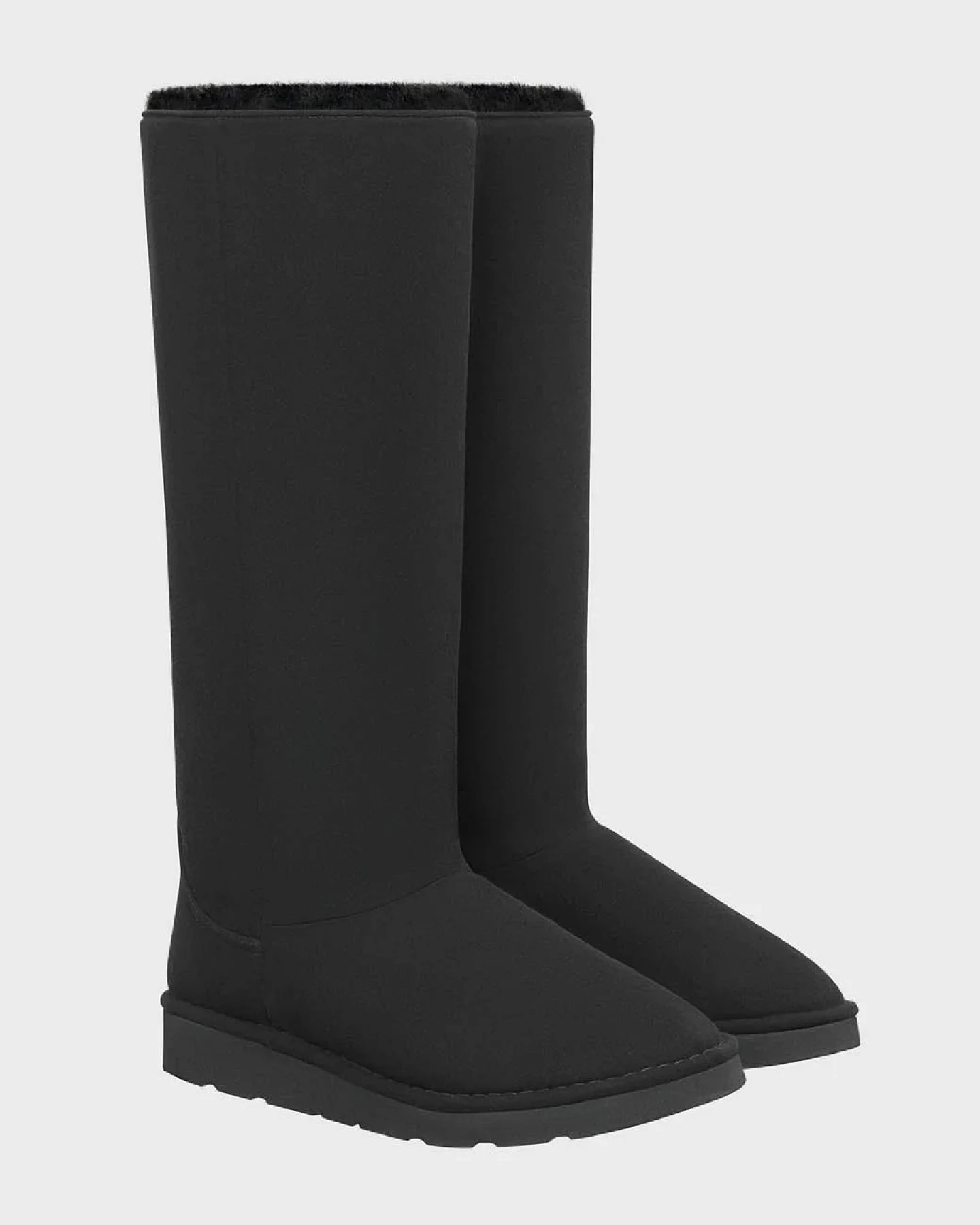 The New Orchard Damen vegan Stiefel Classic Long Anthrazit Schwarz – Ansicht 2