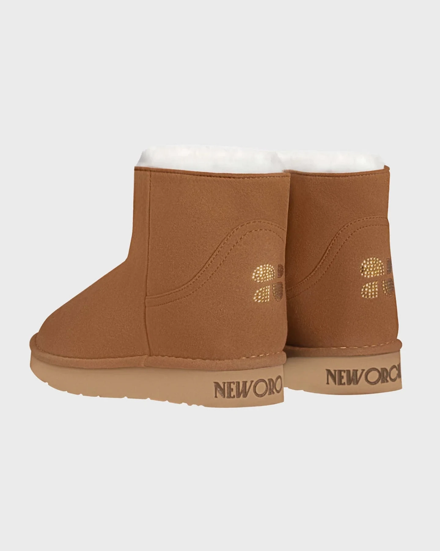The New Orchard Damen vegan Stiefel Classic Short Warm Caramel Crystal – Ansicht 2