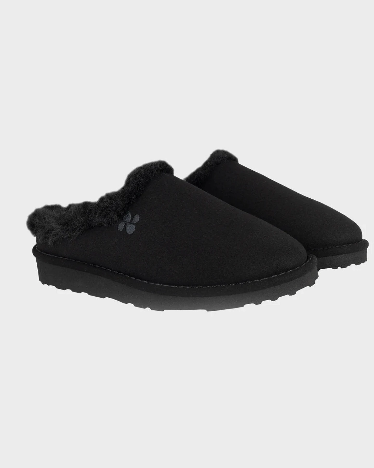 The New Orchard Herren vegan Hausschuhe Classic Anthrazit Schwarz – Ansicht 2