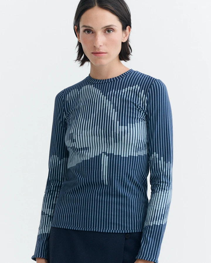 Thinking MU Damen vegan Top Lotus Breeze Blau