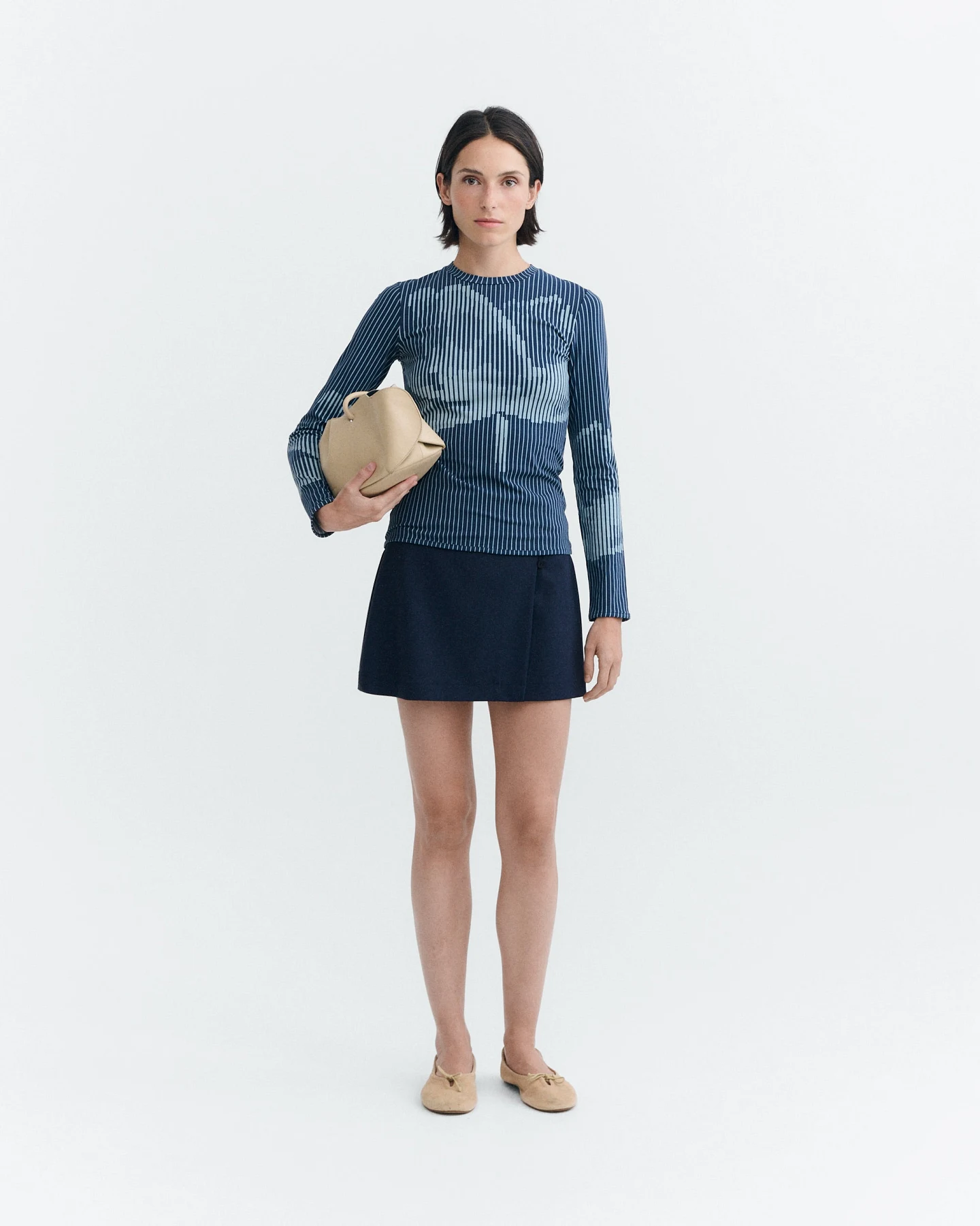 Thinking MU Damen vegan Top Lotus Breeze Blau – Ansicht 2