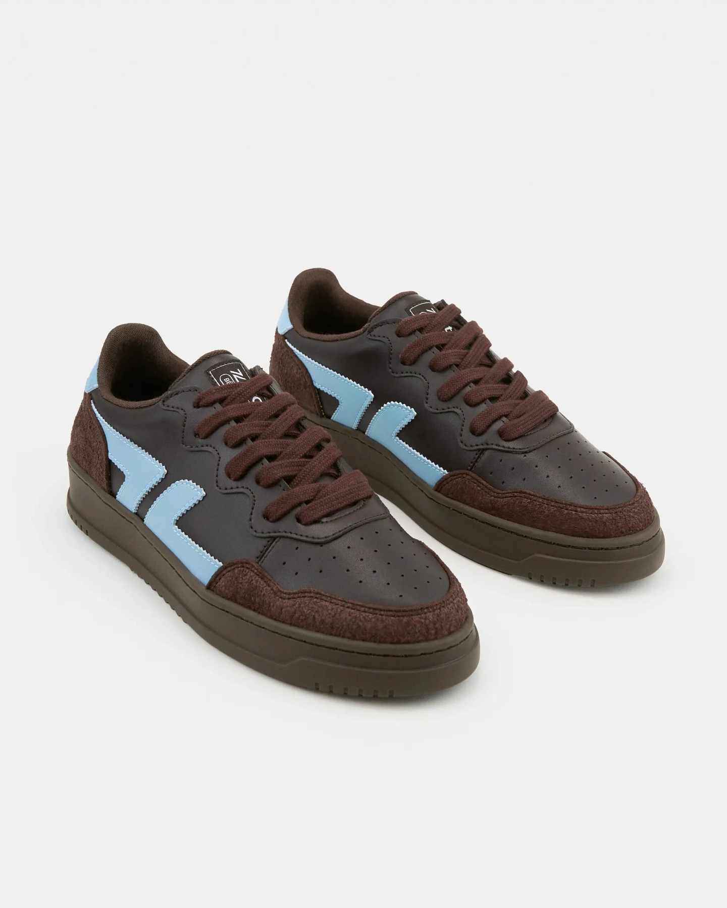 Zèta Herren vegan Sneaker Beta B5 Schokoladenbraun – Ansicht 2