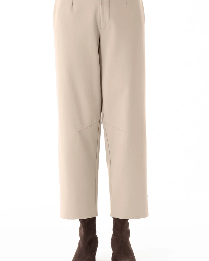 ORGANICATION Damen vegan Hose Barrel Taupe