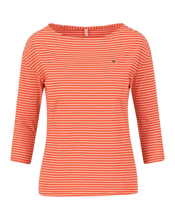 logo stripe 3/4 arm shirt
