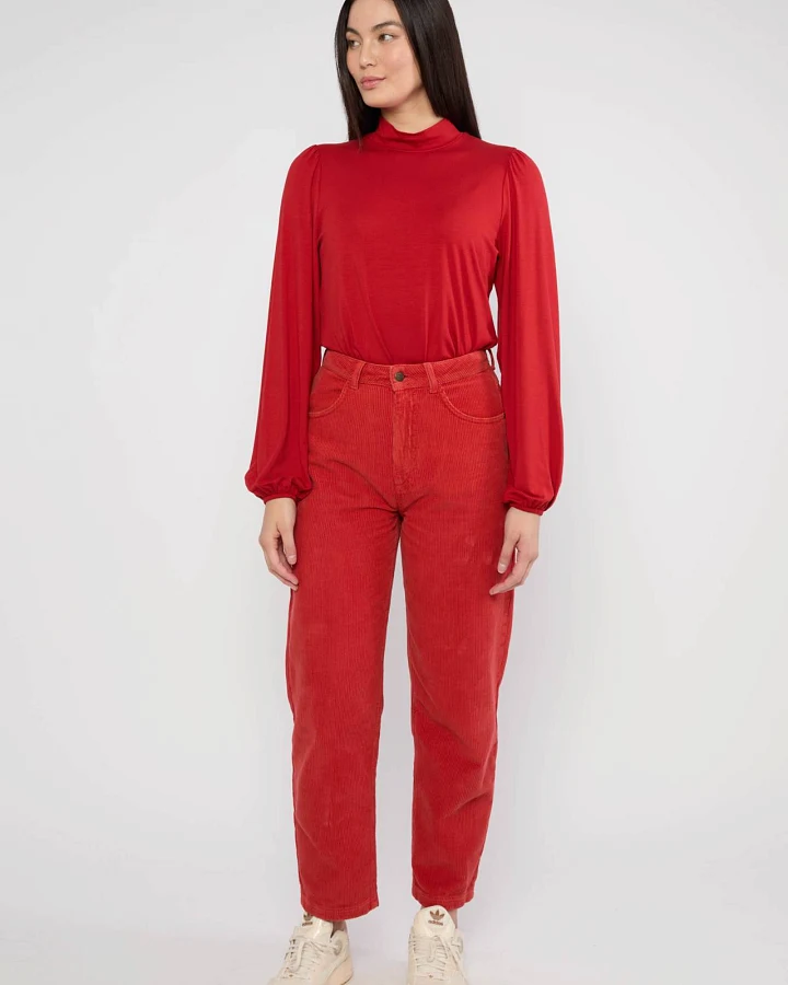 Cordhose High Waist Olotte