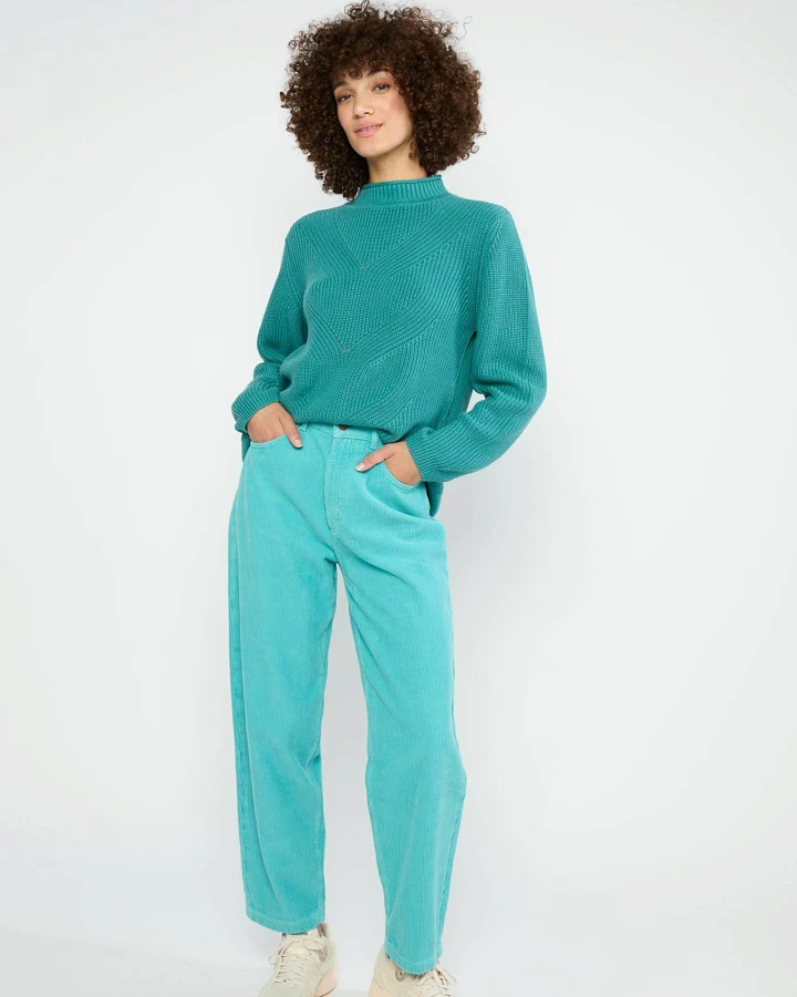 Cordhose High Waist Olotte