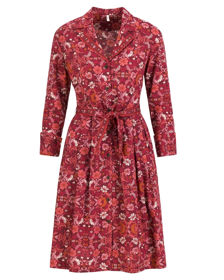 Blusenkleid Zauberknopf und Kragen