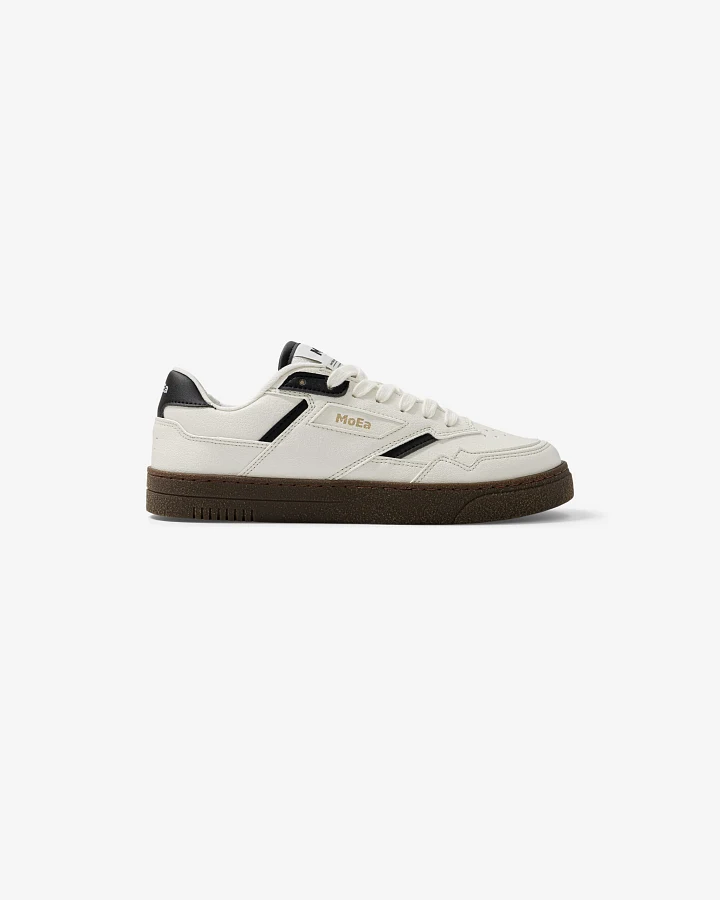 MoEa Herren vegan Sneaker Gen9 Corn Grained Weiß & Schwarz