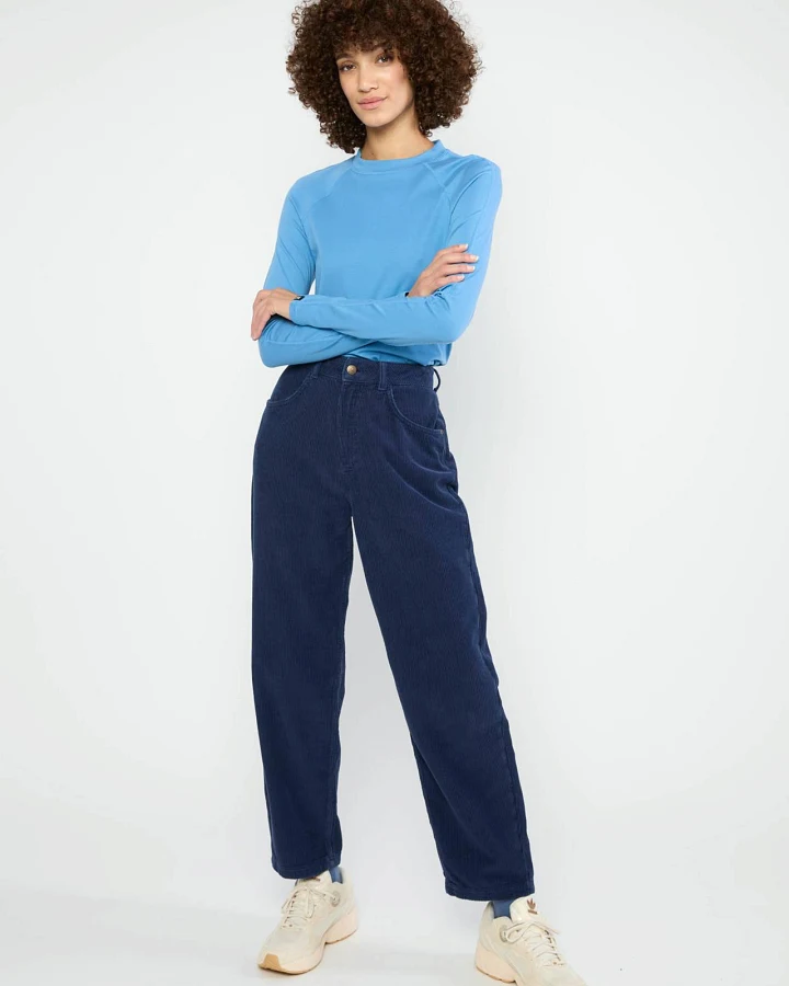 Cordhose High Waist Olotte