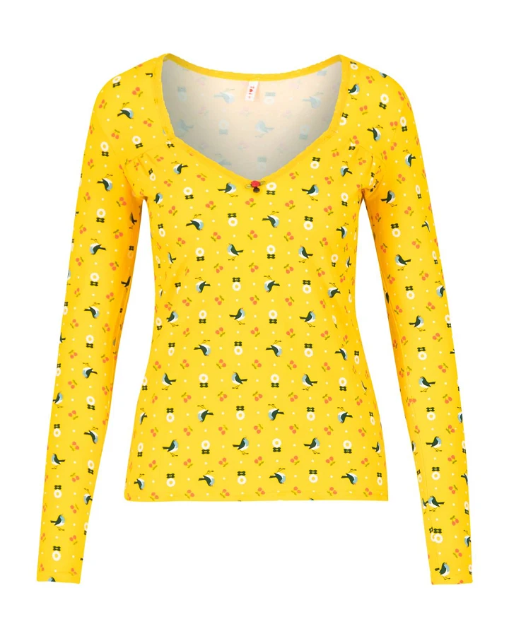 Longsleeve criss cross heart