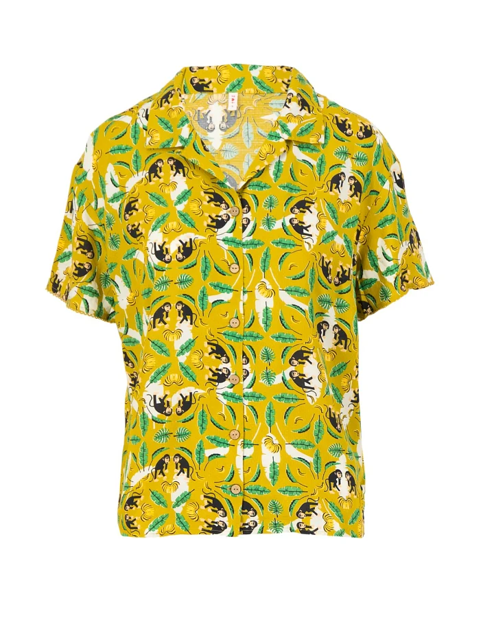 Hemdbluse tropical sunset