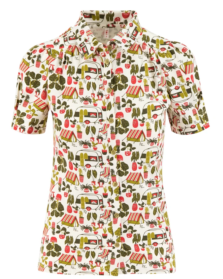 Kurzarm-Bluse kiss me chic