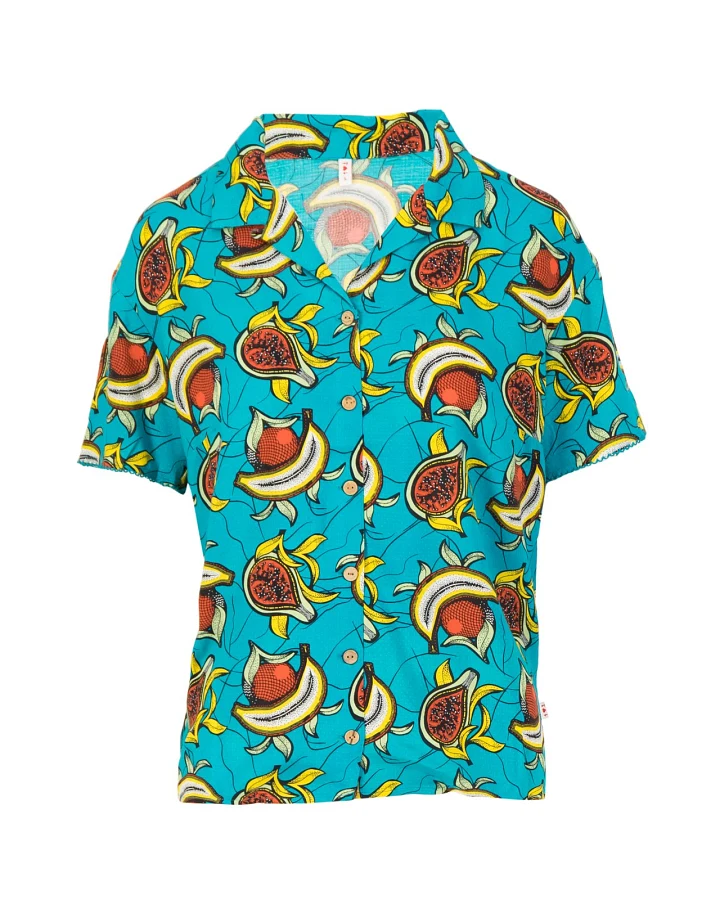 Hemdbluse tropical sunset